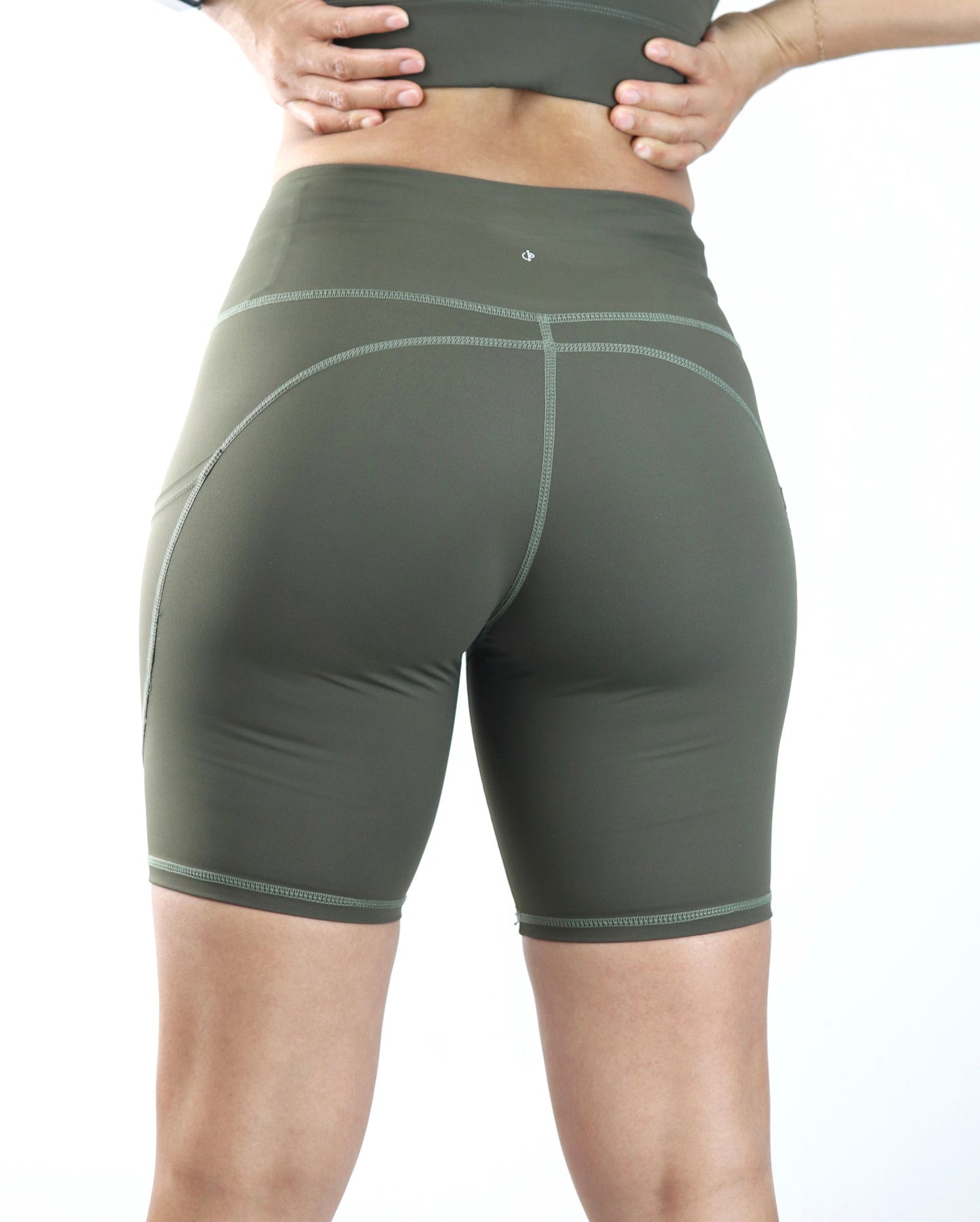 Firm-Support High-Waist  Biker Shorts with Pockets