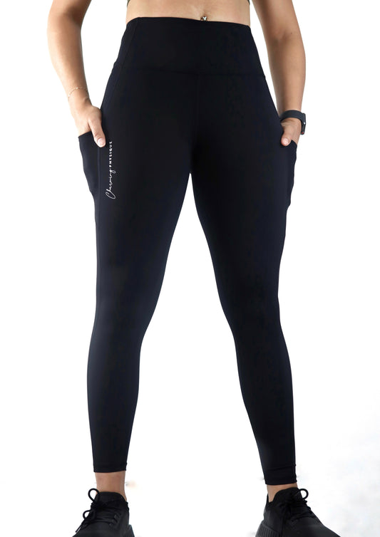 Firm-Support High-Waist Leggings with Pockets